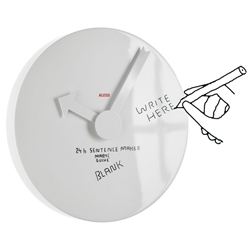 Alessi Wanduhr Blank Sentence 