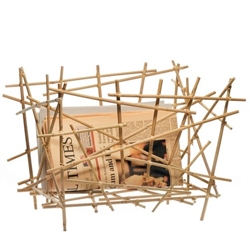 Alessi Zeitschriftenst€nder Blow Up Bamboo Collection 