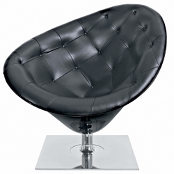 Driade Sessel Moore schwarzes Leder