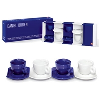 Illy Espresso Tassen Set Daniel Buren Bianco Blue 