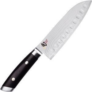 Kai Shun Kaji Damast Santoku mit Kullenschliff 