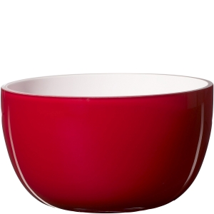 Piet Hein Schssel Opal Glas 26 cm - rot 