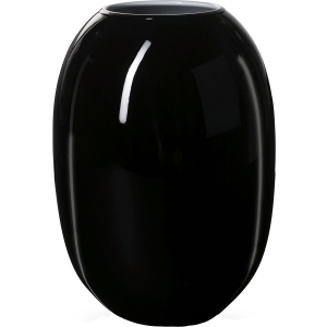 Piet Hein Vase Super Opal Glas 50 cm - schwarz 