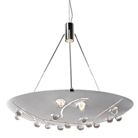 Terzani H€ngeleuchte Tuttifrutti mit Swarovski Strass -  weiss und rubinrot
