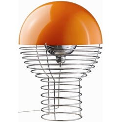 Verpan Wire lamp von Verner Panton orange