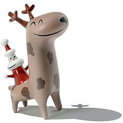 Alessi Weihnachtsfigur Christmas Cow Boy 