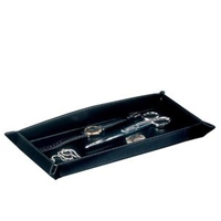 El Casco Taschenbutler - Leder schwarz mit  32 x 17 cm