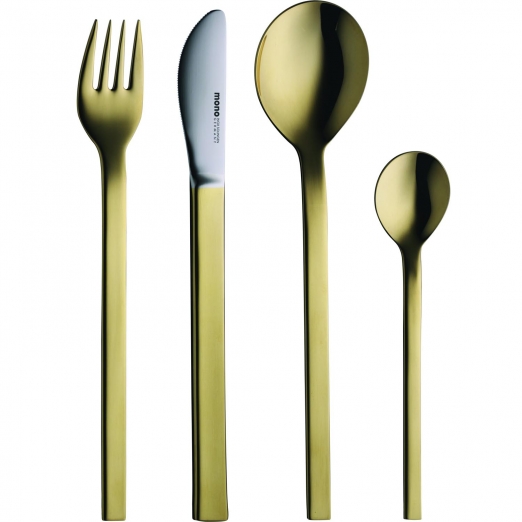 Mono Besteck mono-a Edition Gold 4-teilig 