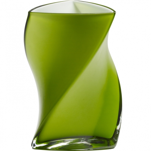 Piet Hein Vase Twister Opal Glas 24 cm - grn 