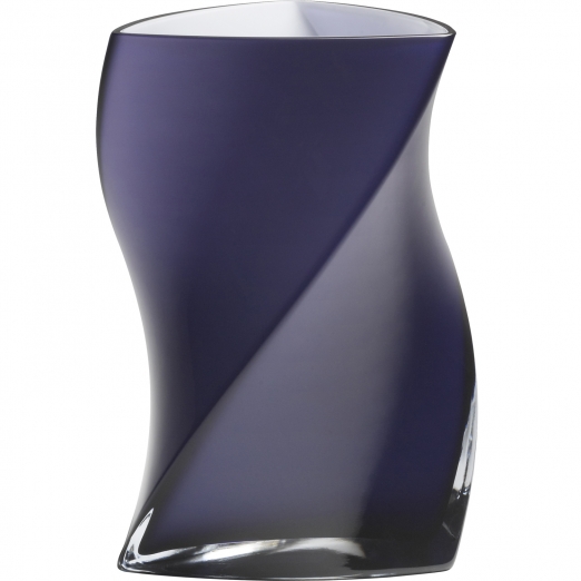 Piet Hein Vase Twister Opal Glas 24 cm - lila 