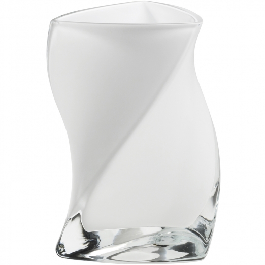 Piet Hein Vase Twister Opal Glas wei 24 cm 