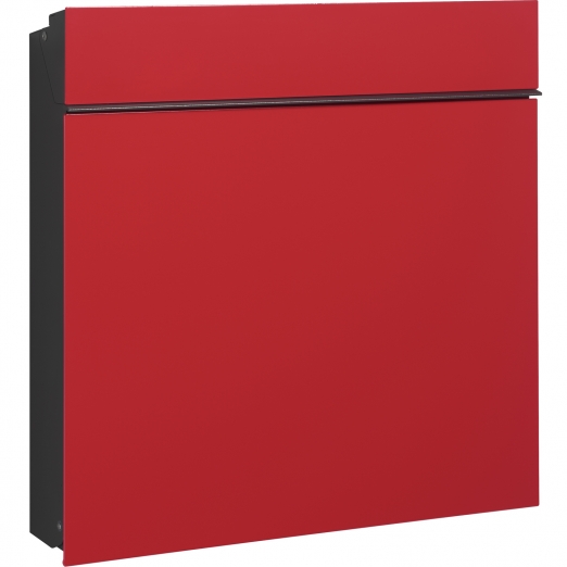 Serafini Briefkasten Flat Wide Glas - rot 