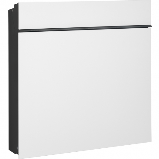 Serafini Briefkasten Flat Wide Glas - weiß 