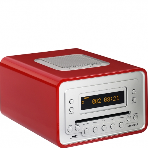 Sonoro Cubo Radio DAB+ CdPlayer rot EXQUISIT24