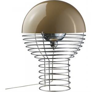 Verner Panton Tischleuchte Wire gelb