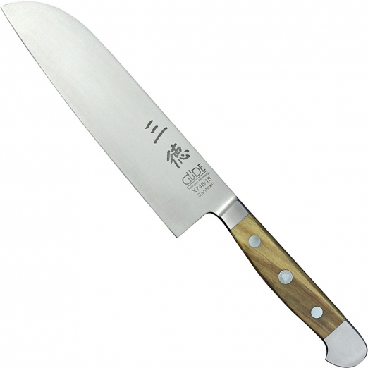 Gde Santoku Alpha Olive 18 cm im Geschenkkarton 