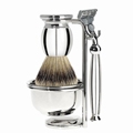Mühle Rasier-Set 4-tlg. verchromt
